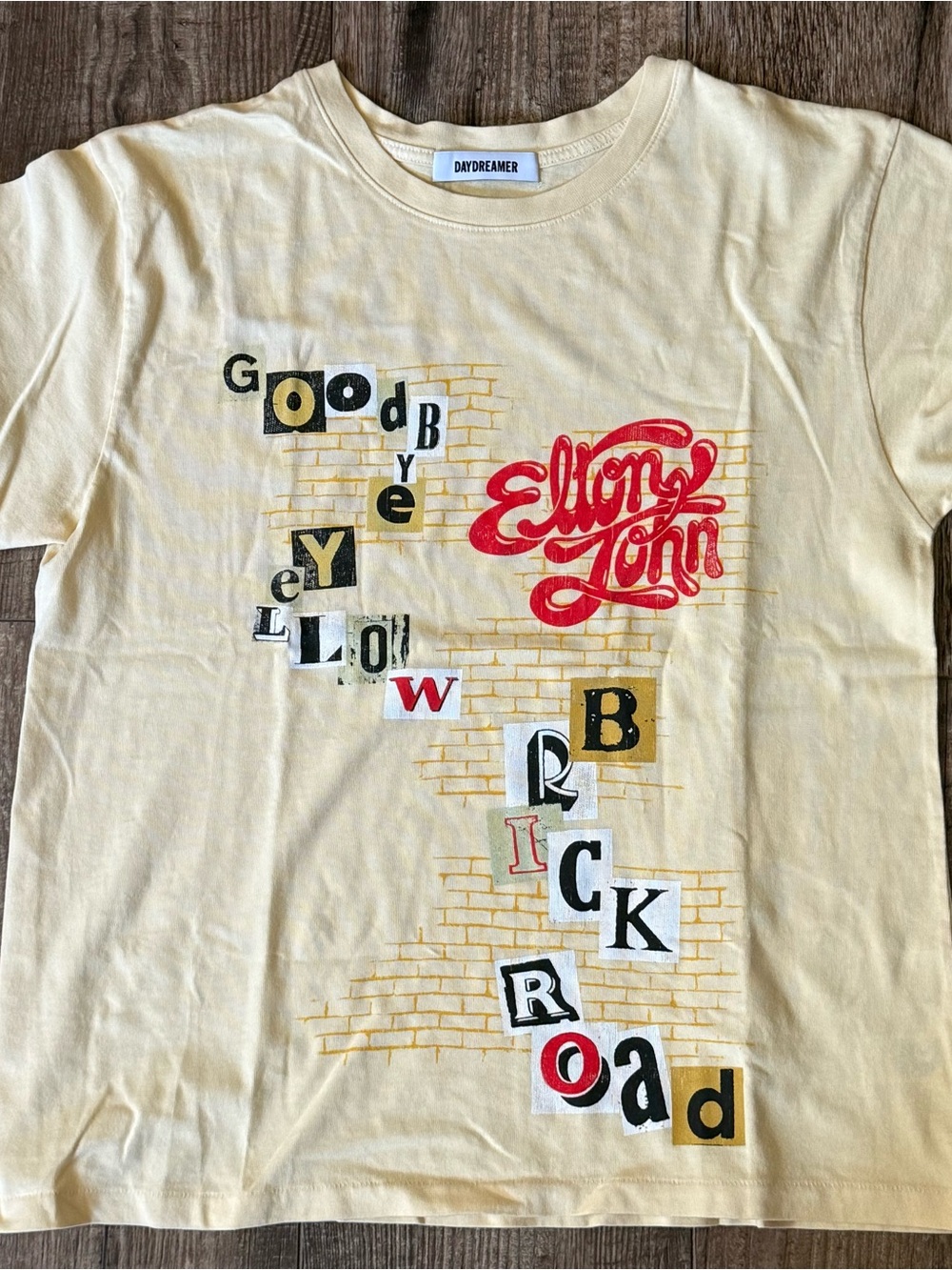 Daydreamer Elton John Yellow Graphic Tee